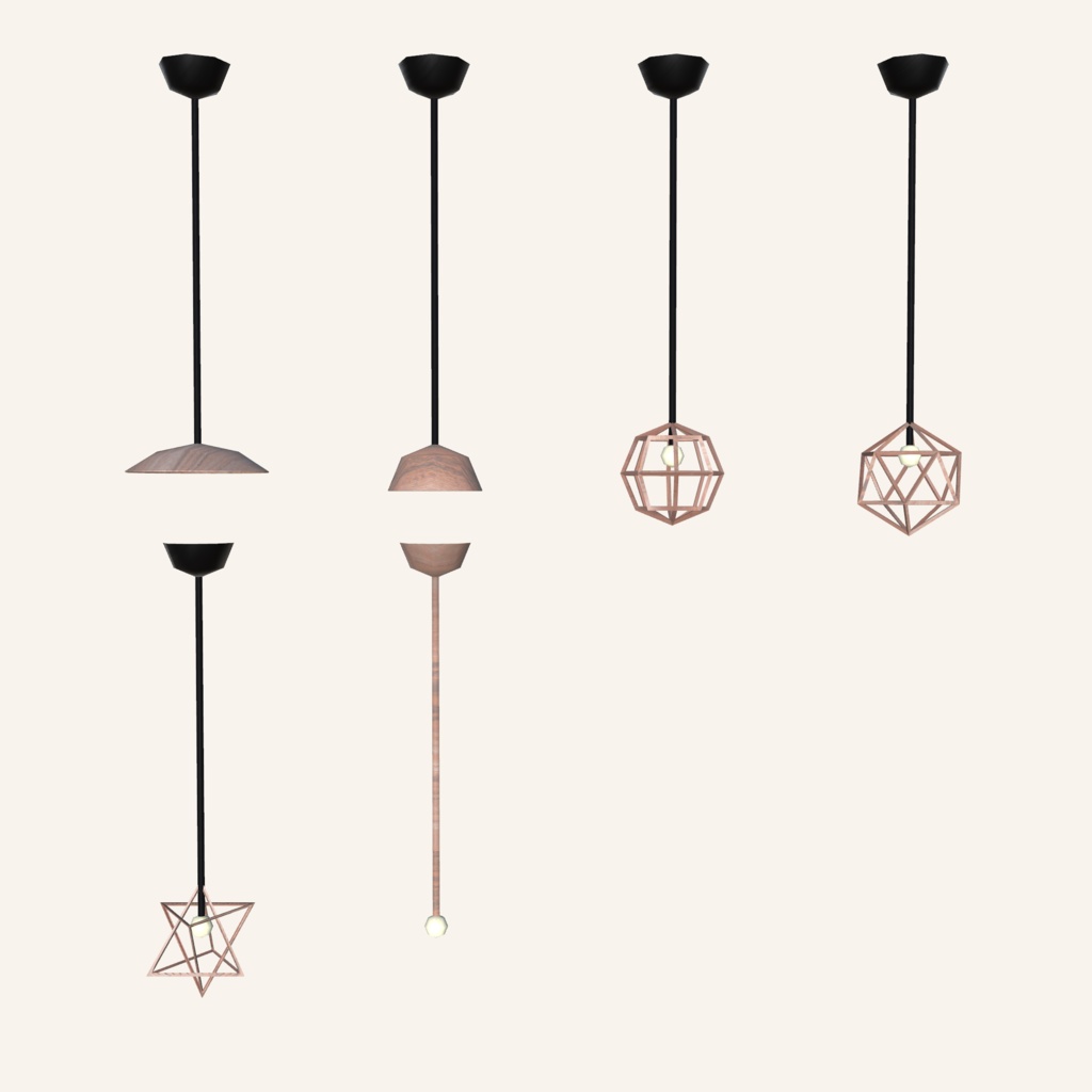 【VRChat想定】家具セット(64点)