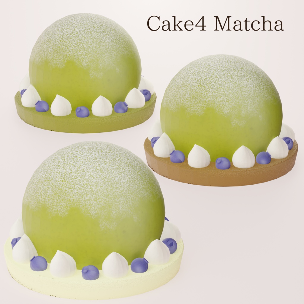 【VRChat想定】ケーキセット(5~26点)