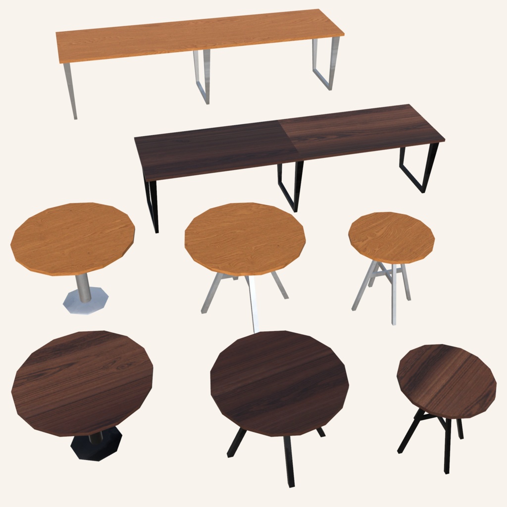 【VRChat想定】カフェシリーズセット(401点)