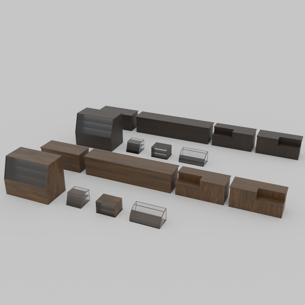 【VRChat想定】カフェシリーズセット(401点)