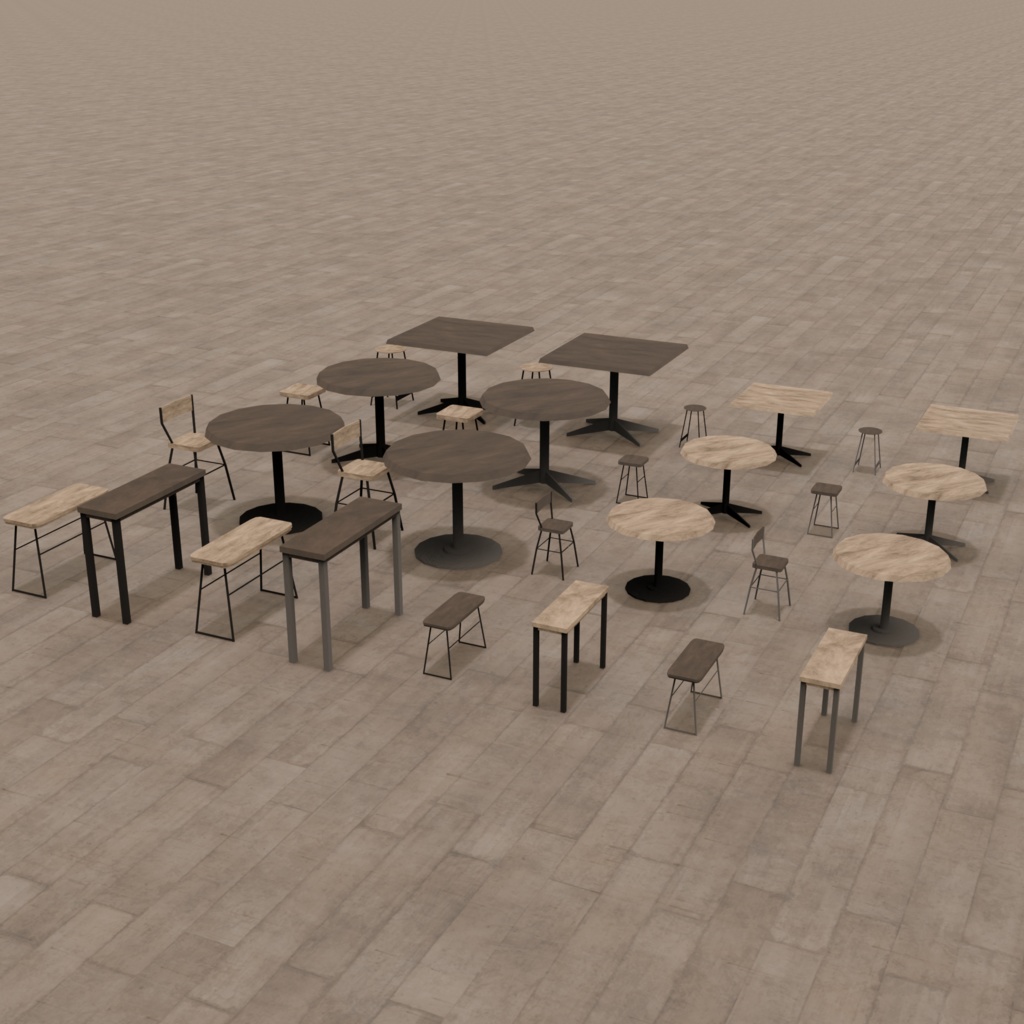 【VRChat想定】カフェシリーズセット(401点)