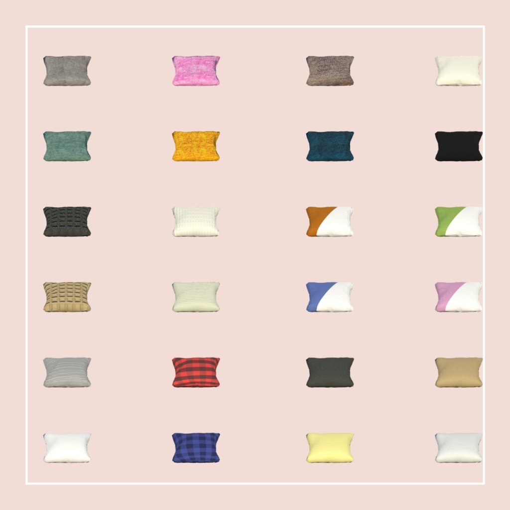 【VRChat想定】Cushion Set(72点)