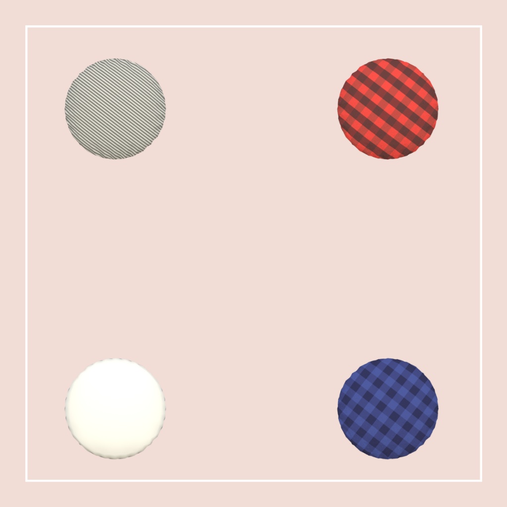 【VRChat想定】Cushion Set(72点)