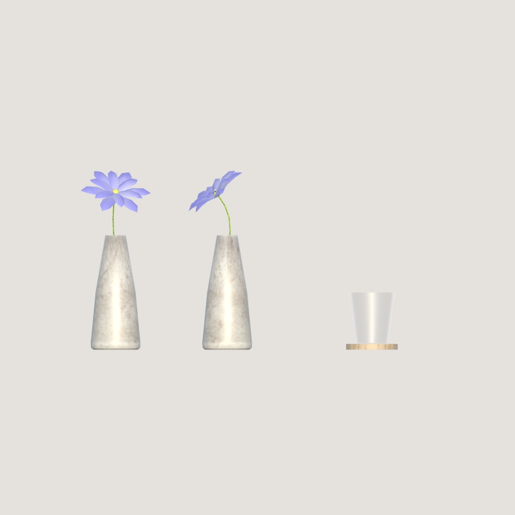 【VRChat想定】Living item third(8点)【ダイニングテーブル】