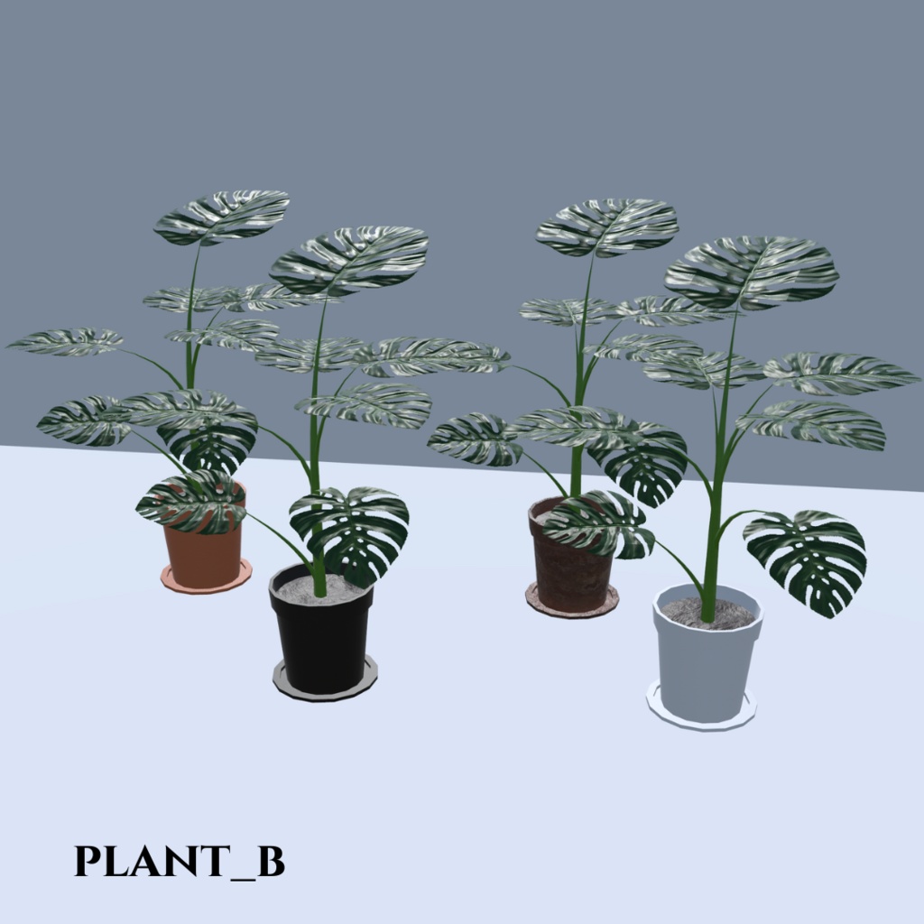 【VRChat想定】観葉植物(146点)
