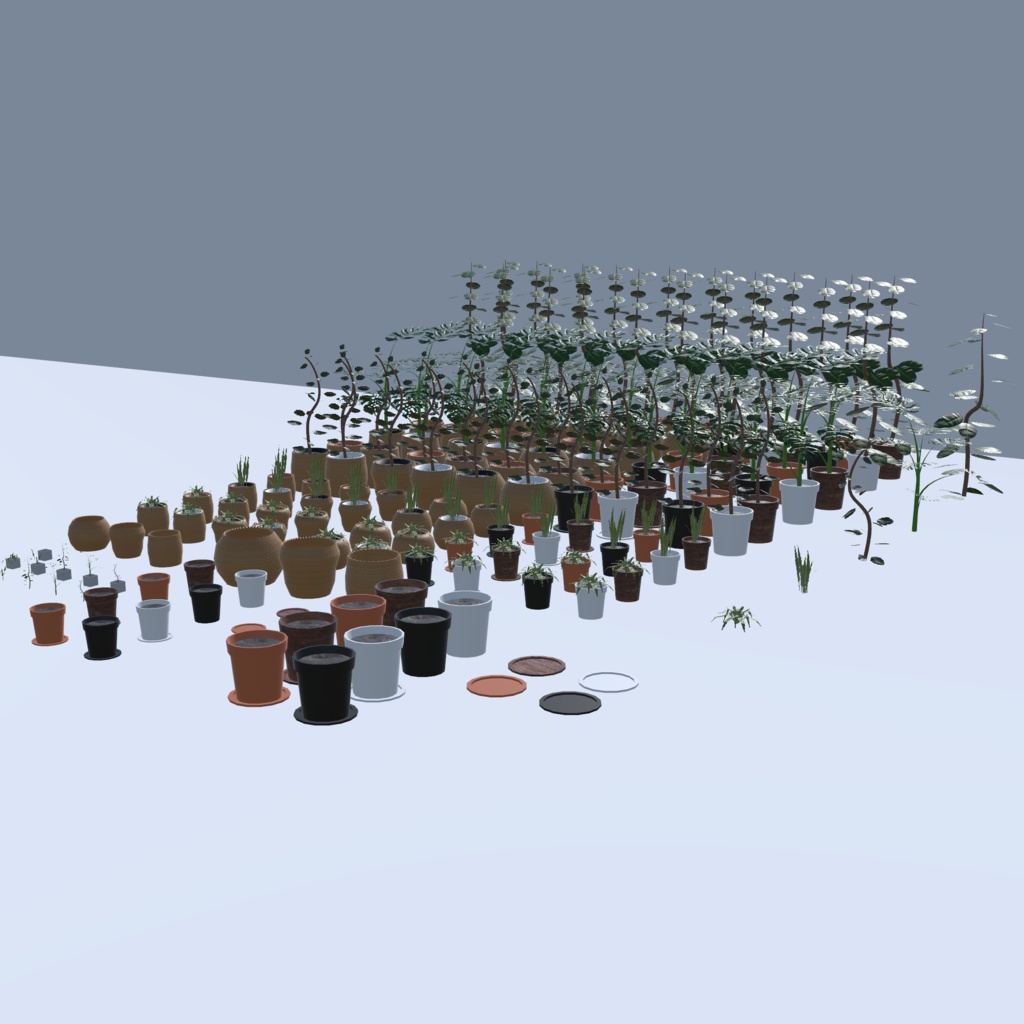 【VRChat想定】観葉植物(146点)