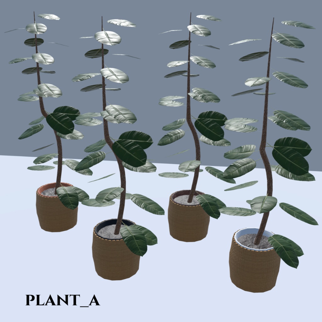 【VRChat想定】観葉植物(146点)