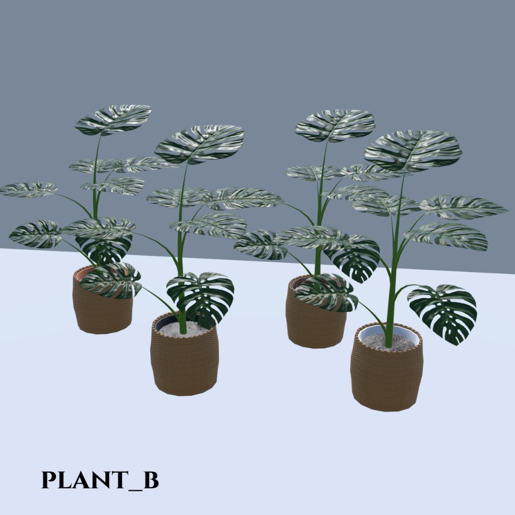 【VRChat想定】観葉植物(146点)
