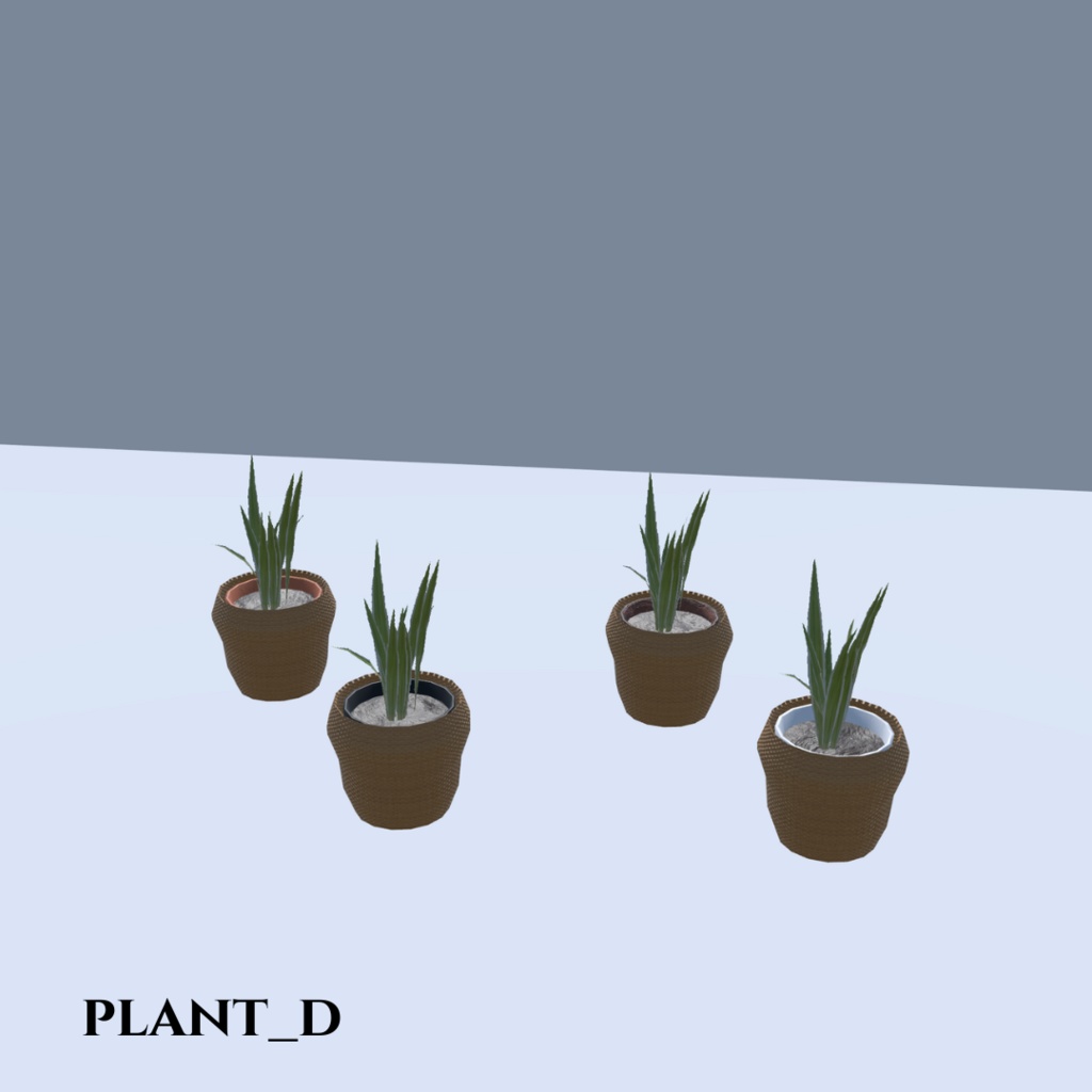 【VRChat想定】観葉植物(146点)