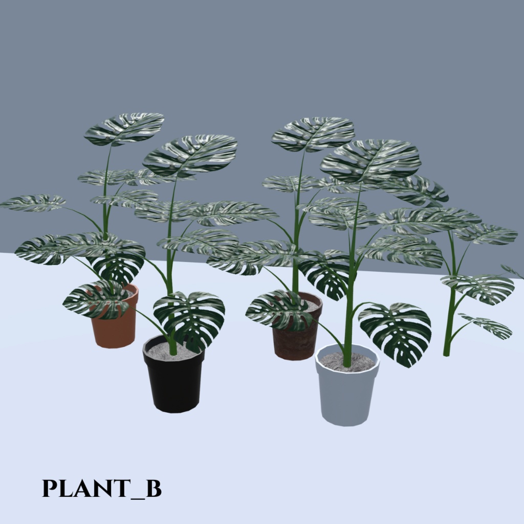 【VRChat想定】観葉植物(146点)