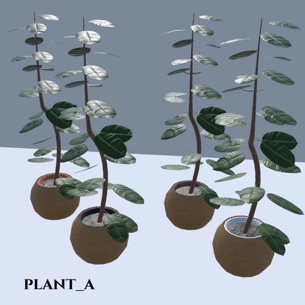 【VRChat想定】観葉植物(146点)