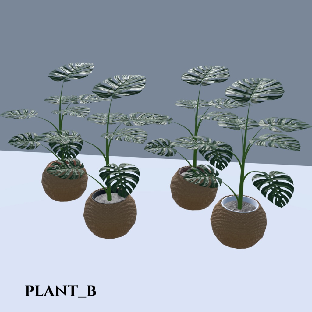 【VRChat想定】観葉植物(146点)