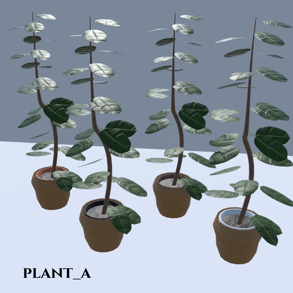 【VRChat想定】観葉植物(146点)