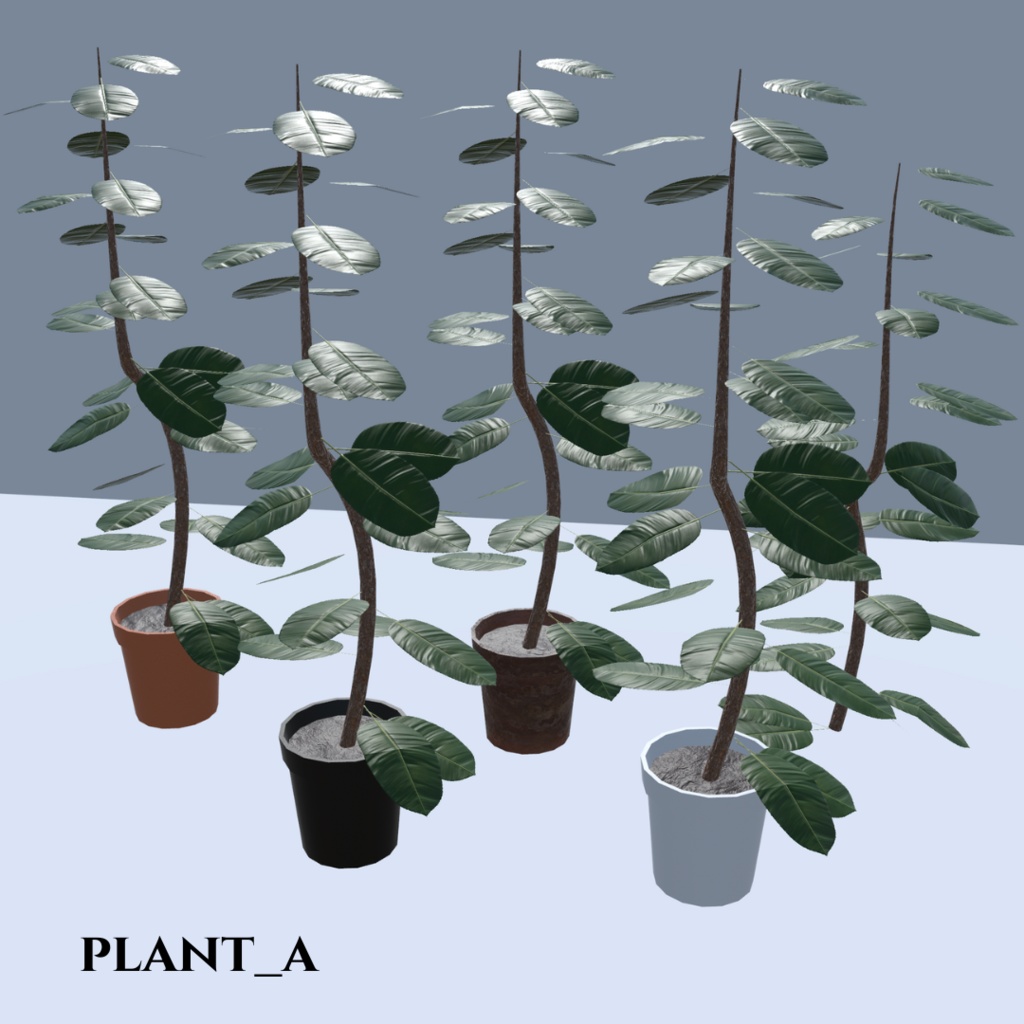【VRChat想定】観葉植物(146点)