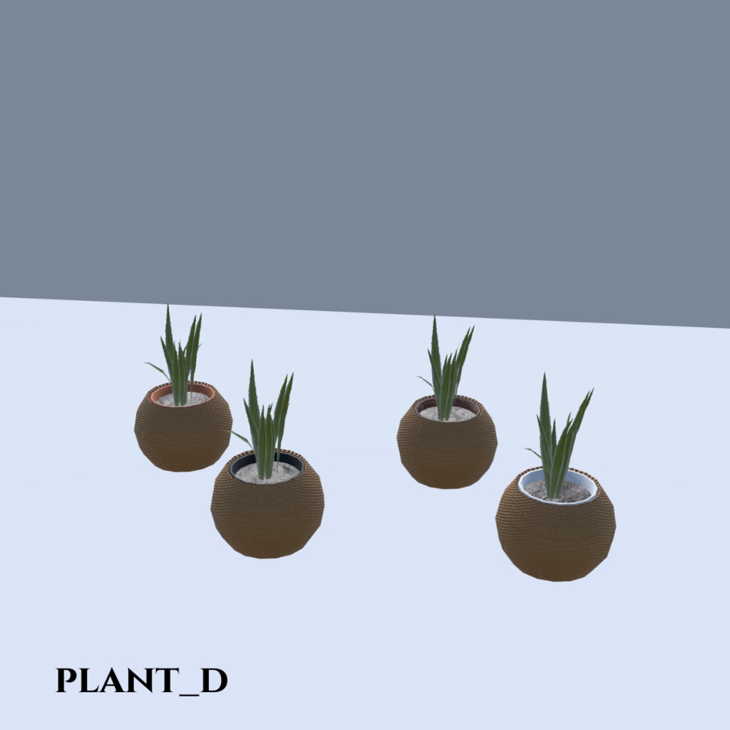 【VRChat想定】観葉植物(146点)