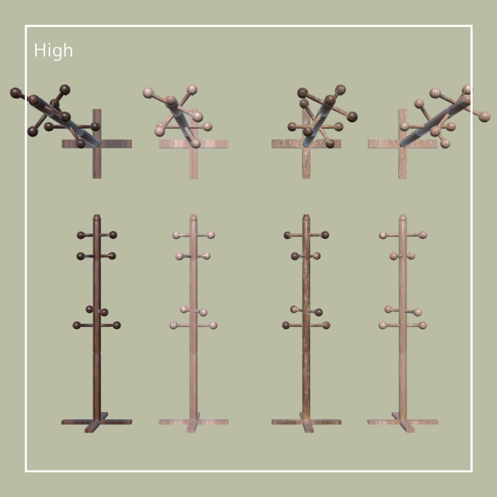 ポールハンガー(4点)