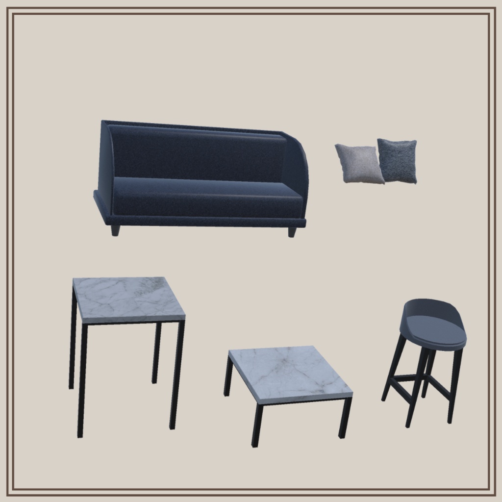 【VRChat想定】Cafe&Bar