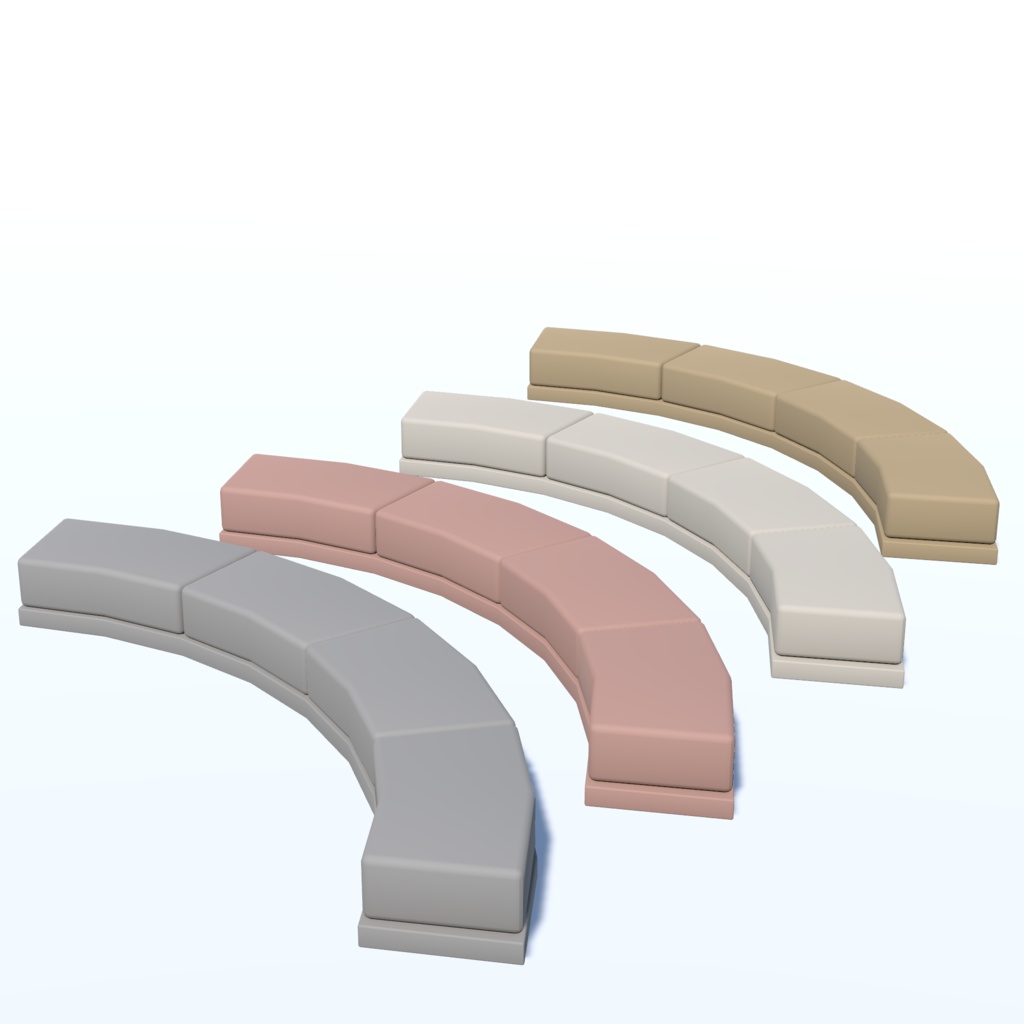 【VRChat想定】ソファセット(64点)