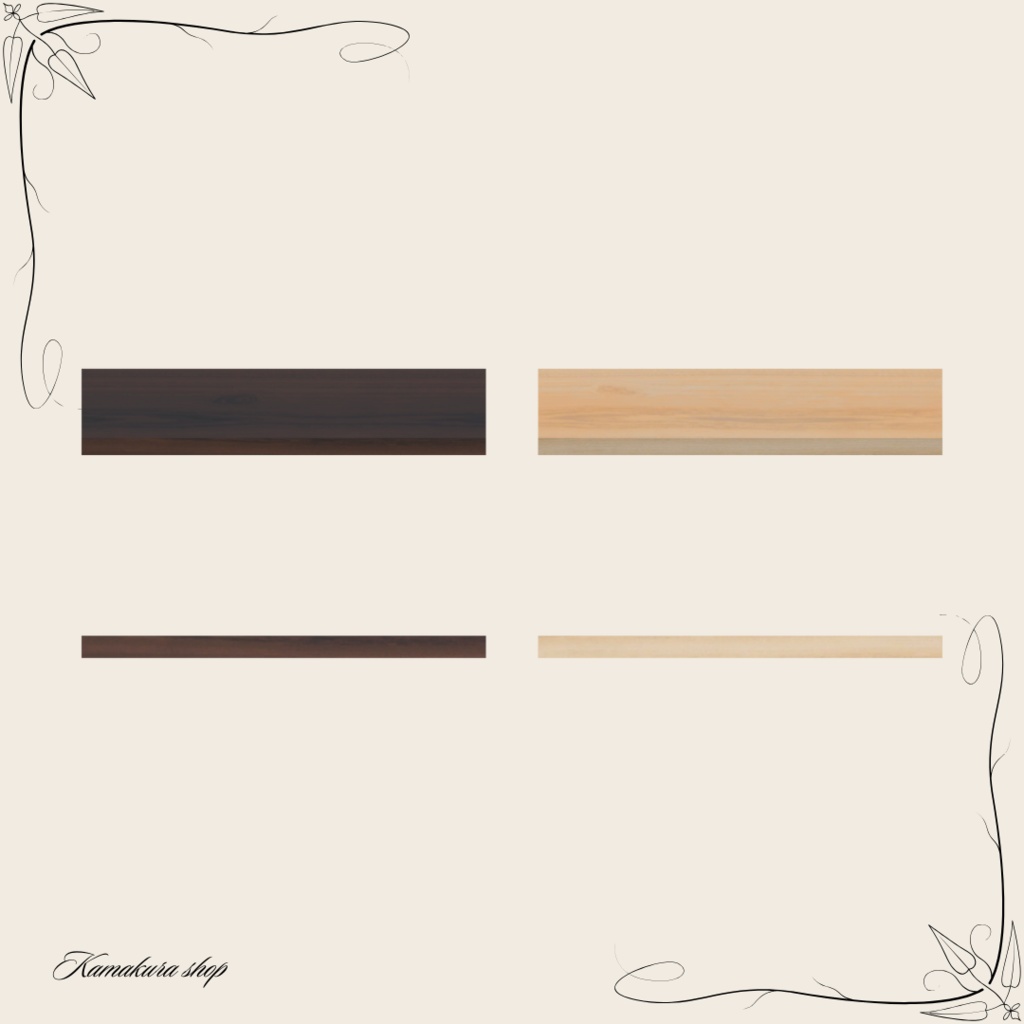 【VRChat想定】ミニ壁掛け棚・アイテムセット