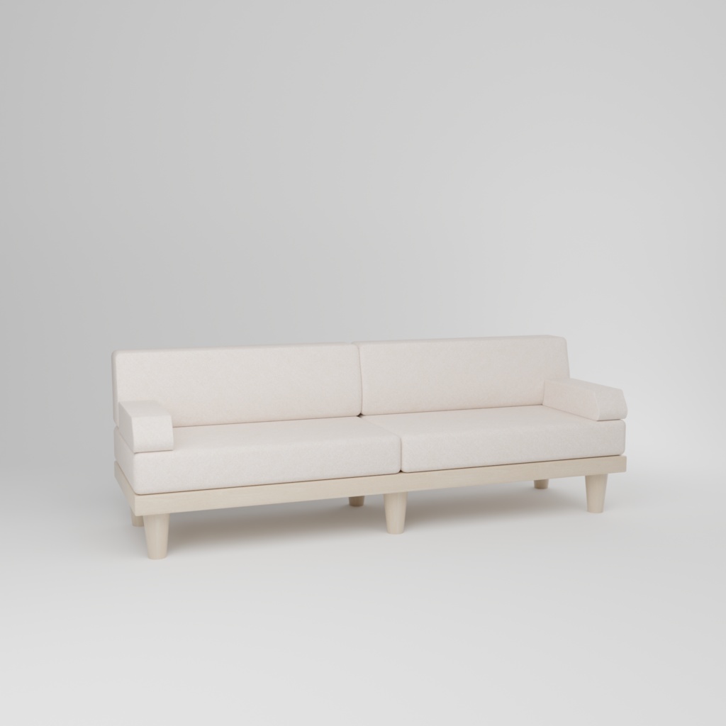 【VRChat想定】ソファ(2色・8点)