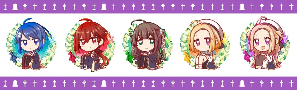 死者きょうだいアクリルチャーム