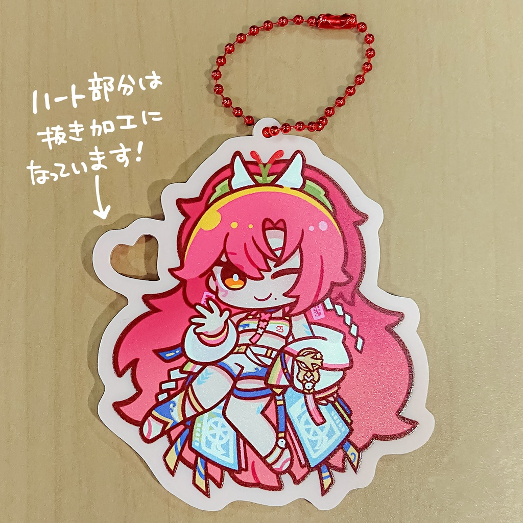 【ユニプロ二次創作作品】日向海フェニカちゃんカラーアクリルキーホルダー