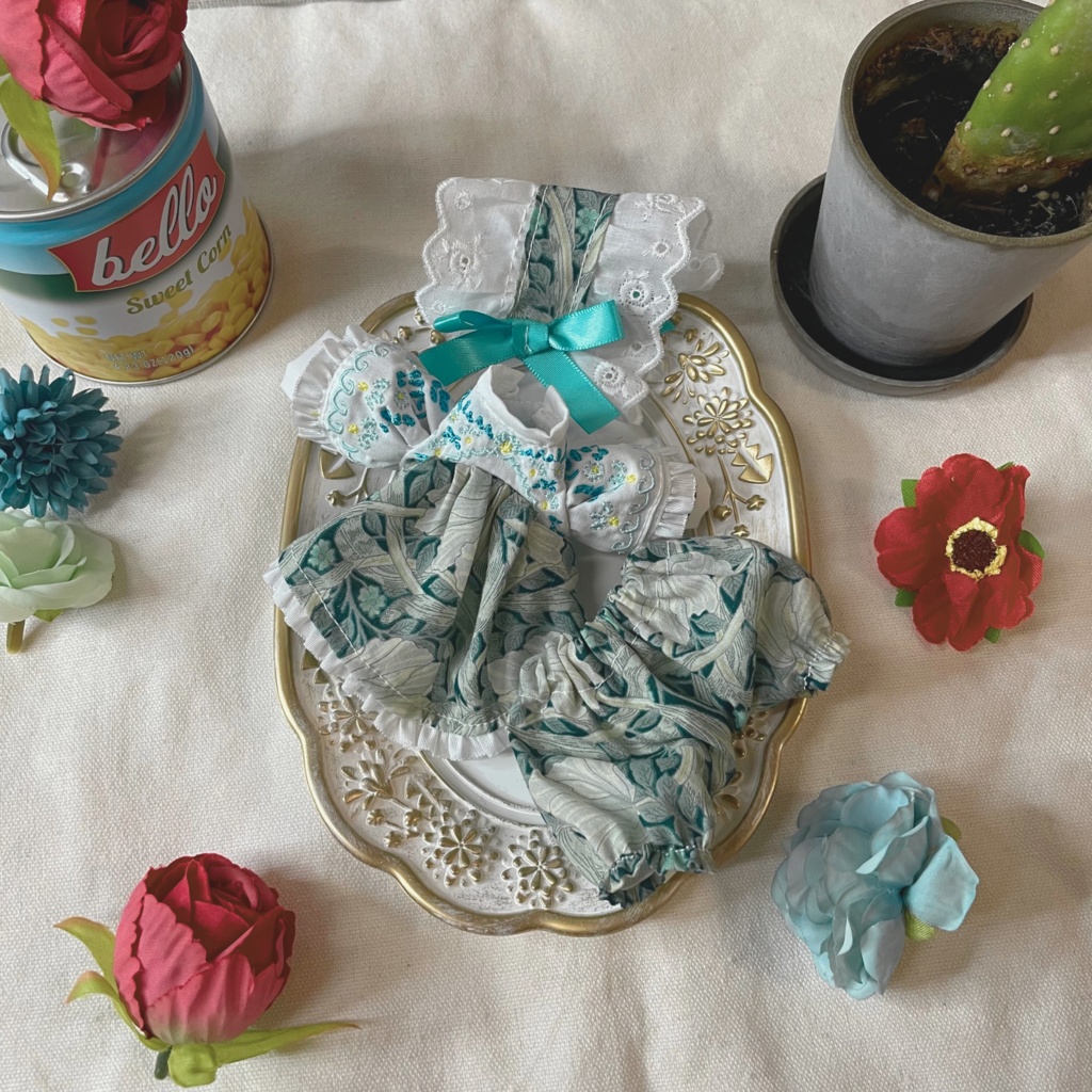 メキシコ刺繍風ドレスセット