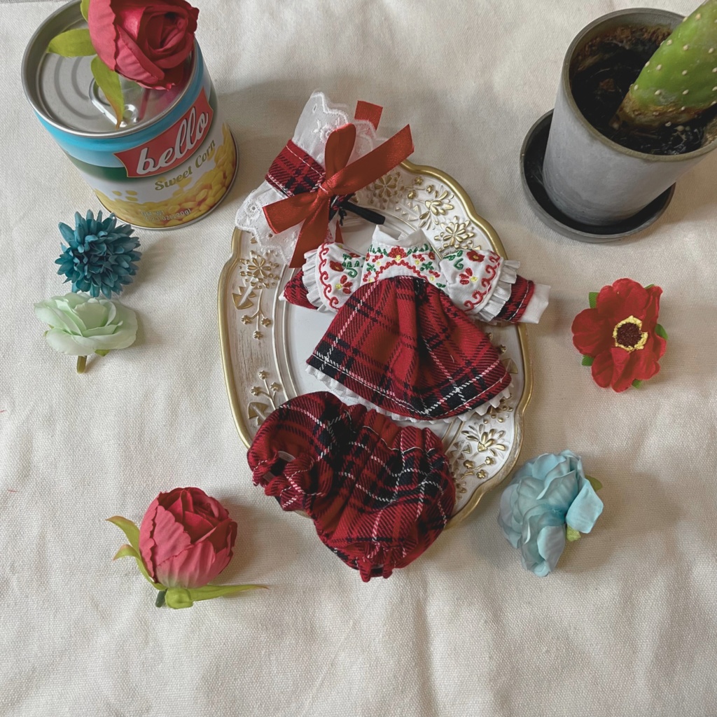 メキシコ刺繍風ドレスセット