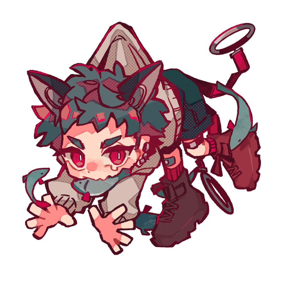 ステッカー　まだら