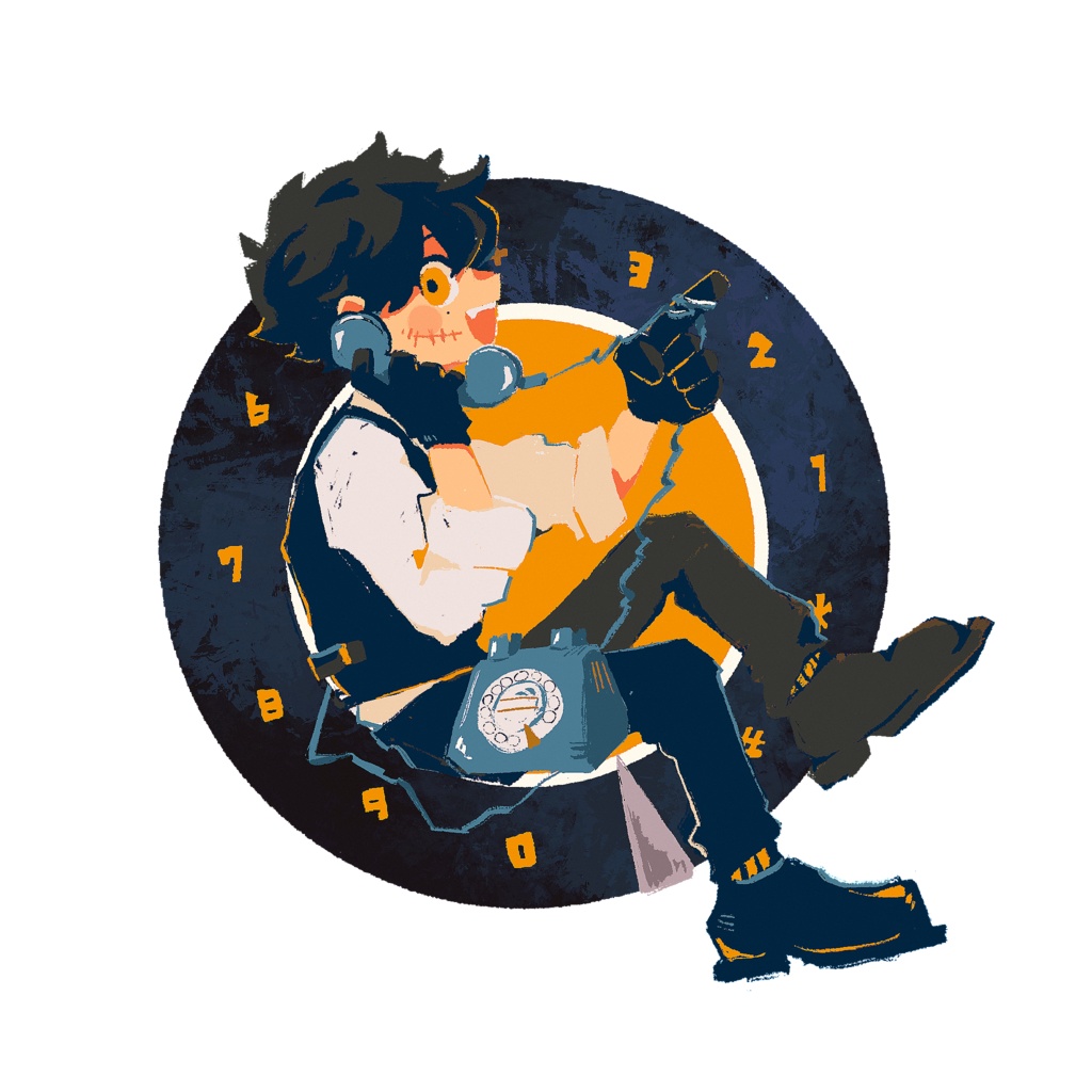 ステッカー　こてつ