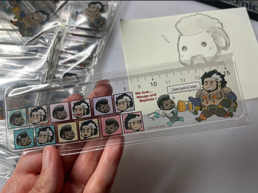 マウガ・バティスト定規　Mauga Baptiste15cm Ruler