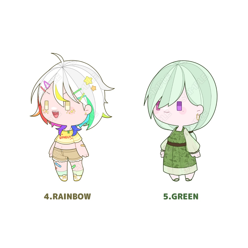 【全5種】ミニキャライラスト素材