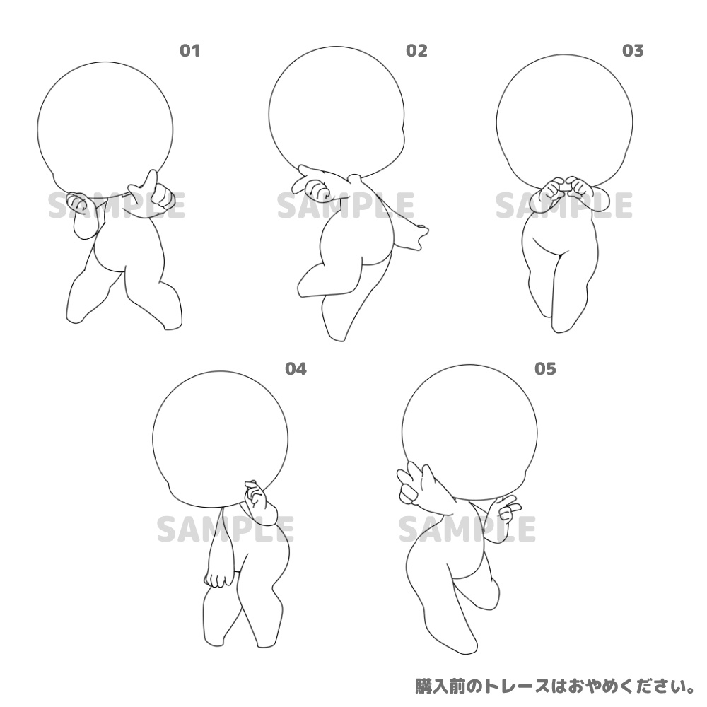 【全10種】デフォルメアイドル素体