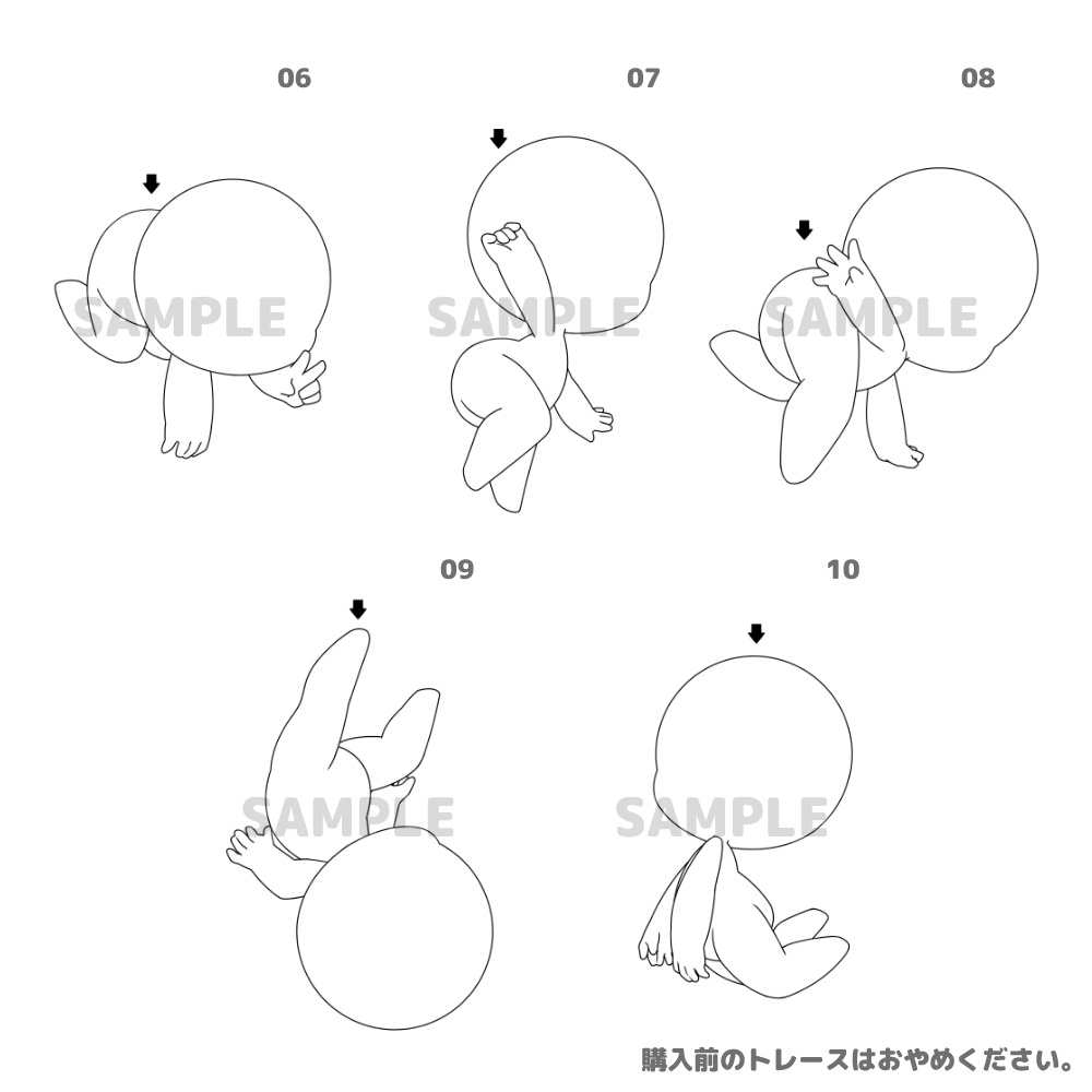 【全10種】デフォルメぶらさがり素体