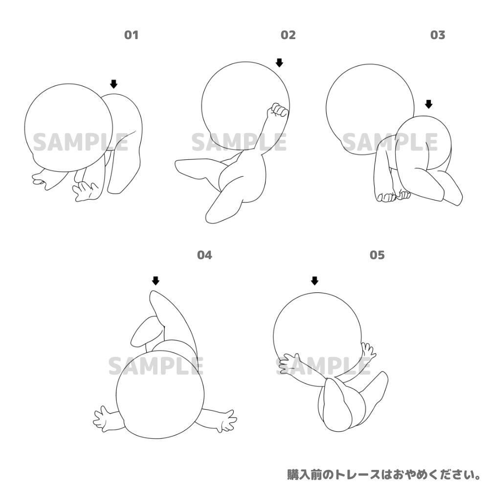 【全10種】デフォルメぶらさがり素体