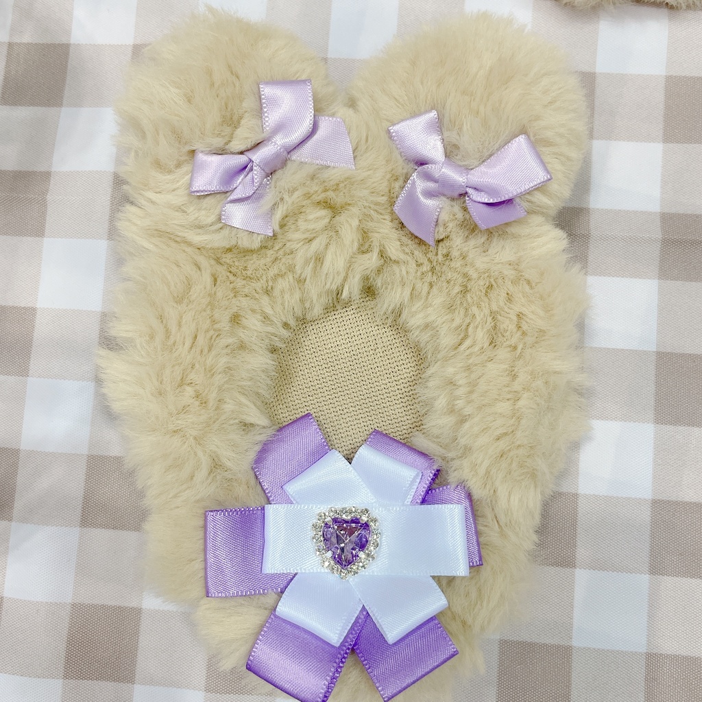 ふわふわくまちゃんりぼん着ぐるみ