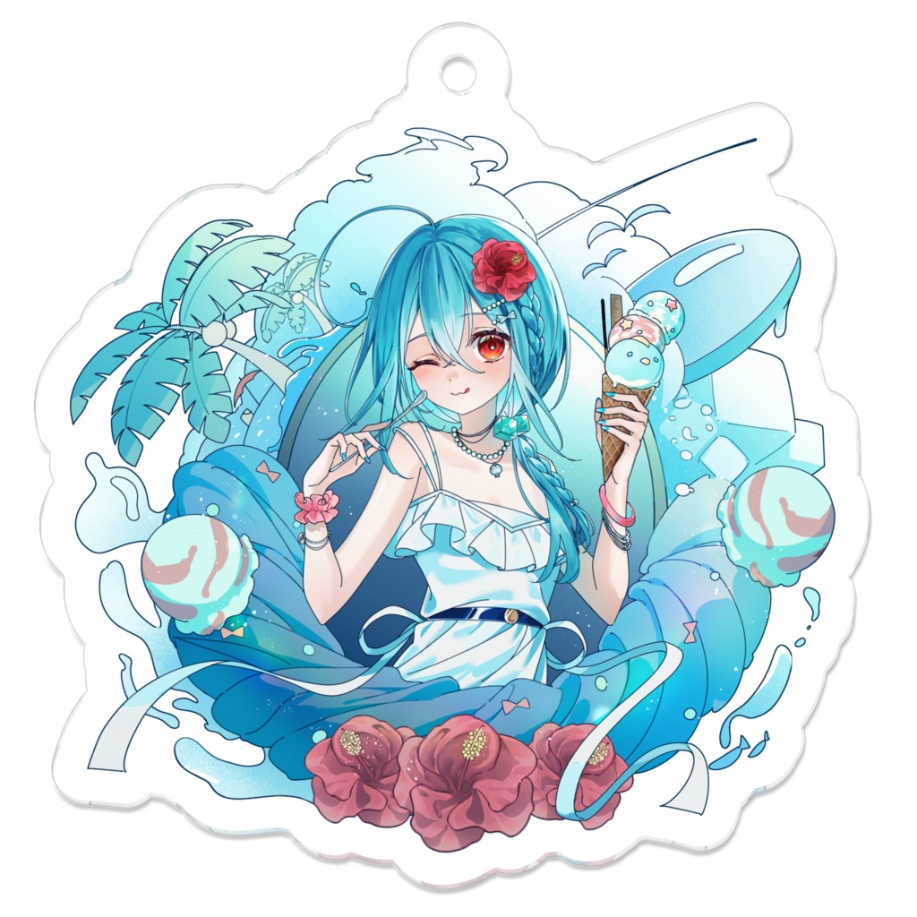 南国Summer アクリルキーホルダー
