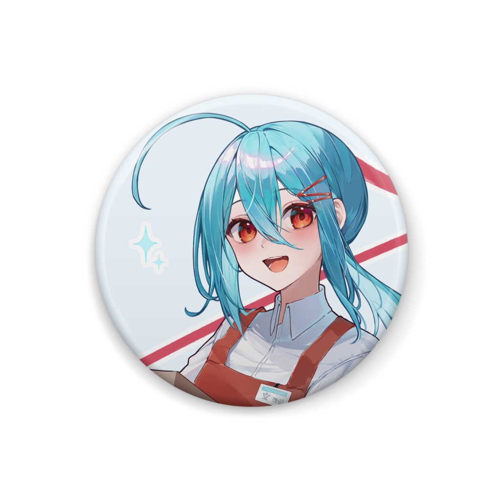 ショップ定員空ちゃん　缶バッチ