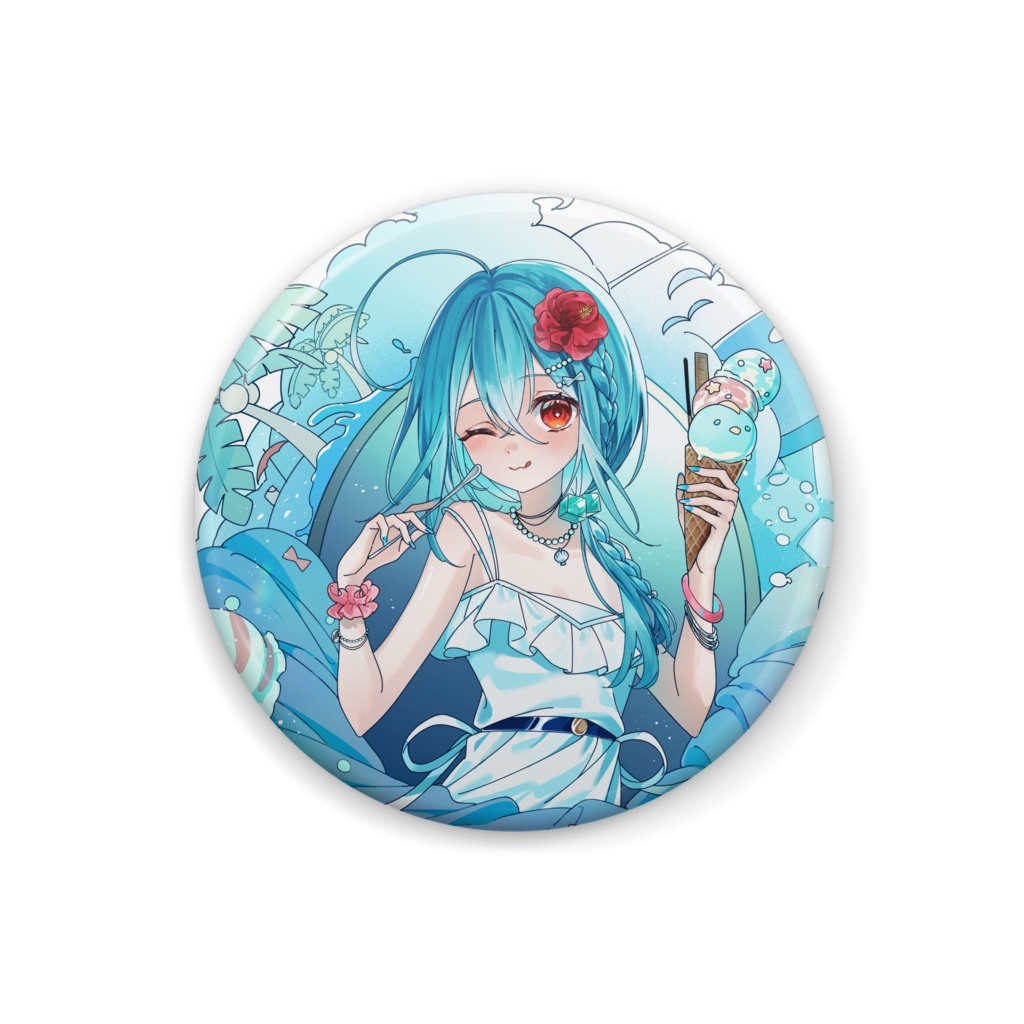 南国Summer　缶バッチ