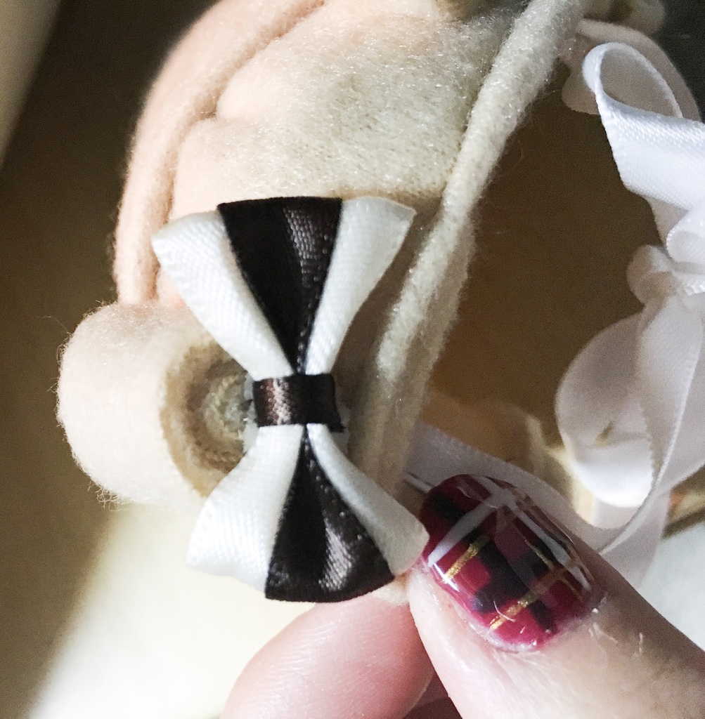 もちマス用ポンチョ※リボン変更