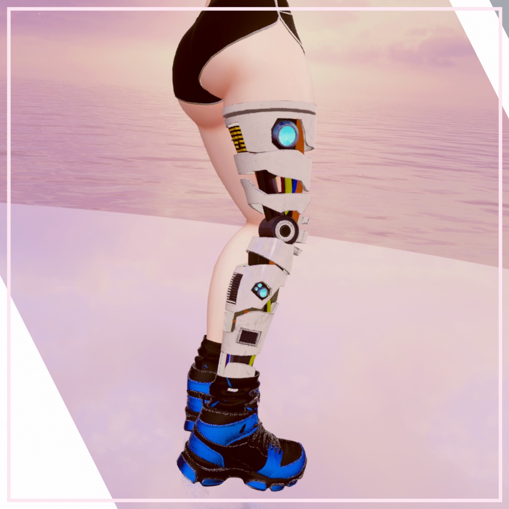 【9アバター対応】 Cybernetic Leg