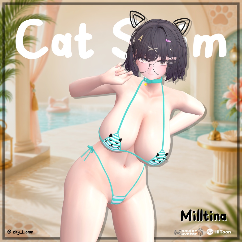 【3アバター対応】Cat Swim 🎉発売記念SALE🎉