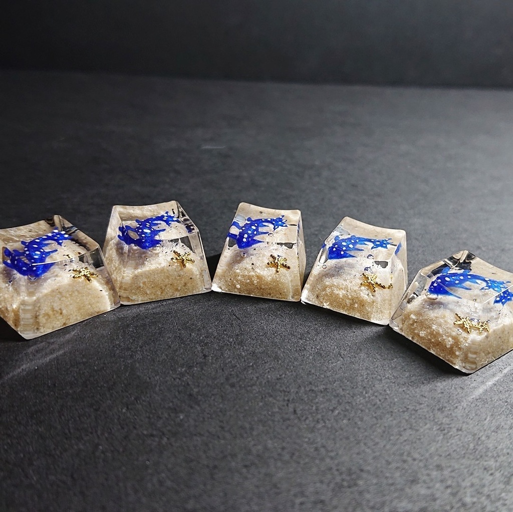 ▷ジンベエザメ(みたいなお魚)のキーキャップ◁