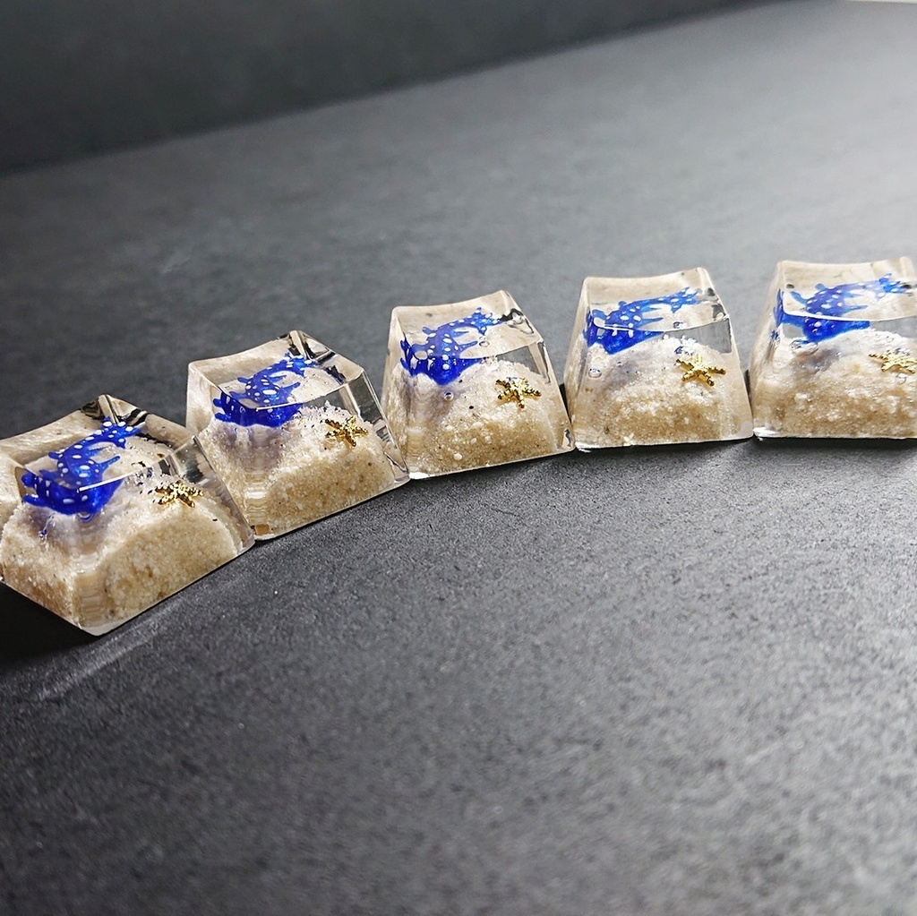 ▷ジンベエザメ(みたいなお魚)のキーキャップ◁