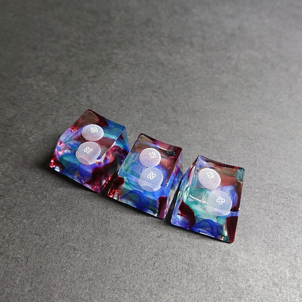 ▷不透明水彩海月キーキャップ◁