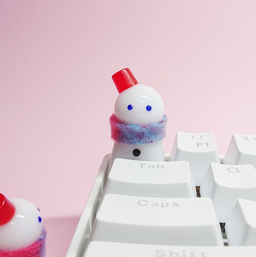▷雪だるまキーキャップ◁