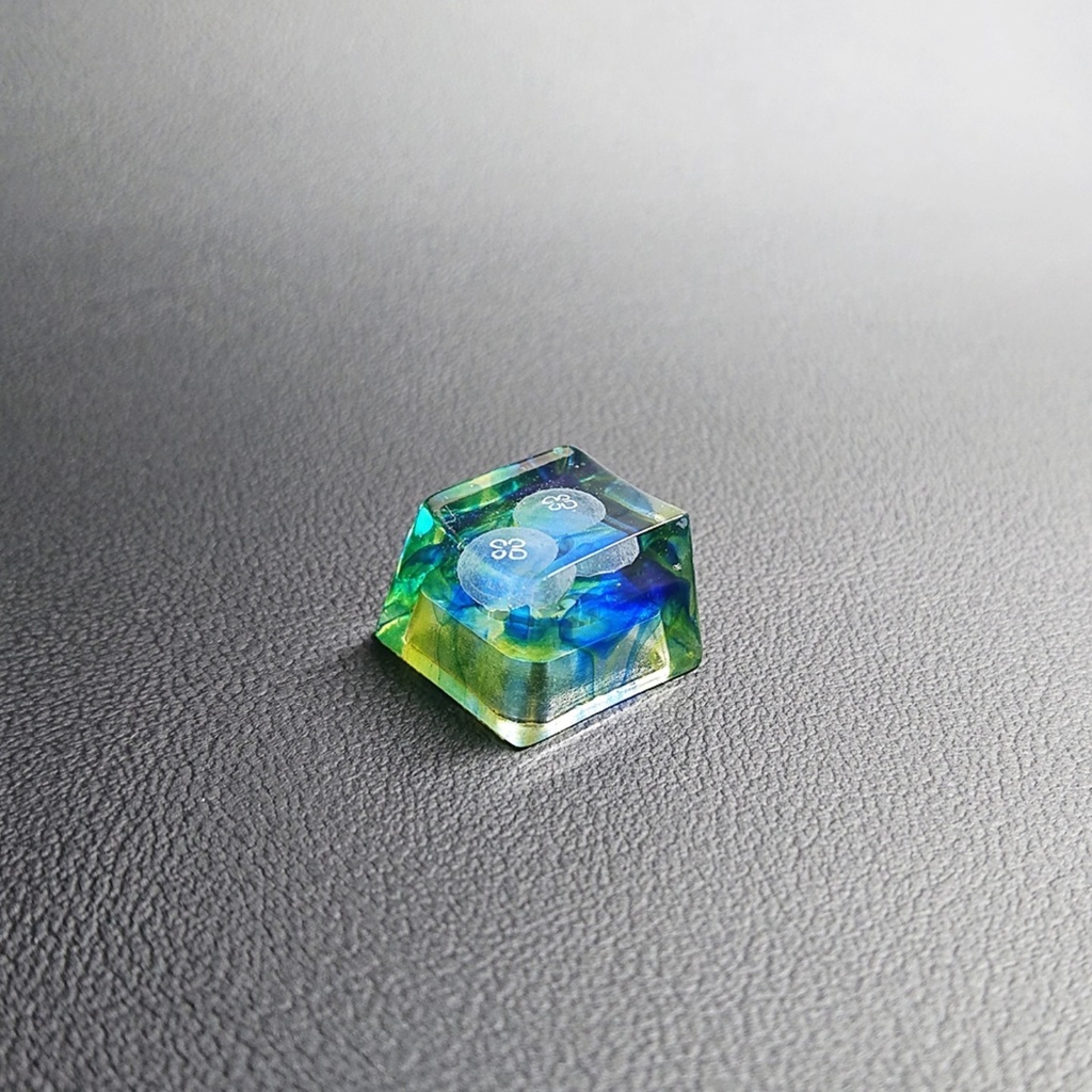 ▷水彩海月~different color~キーキャップ◁