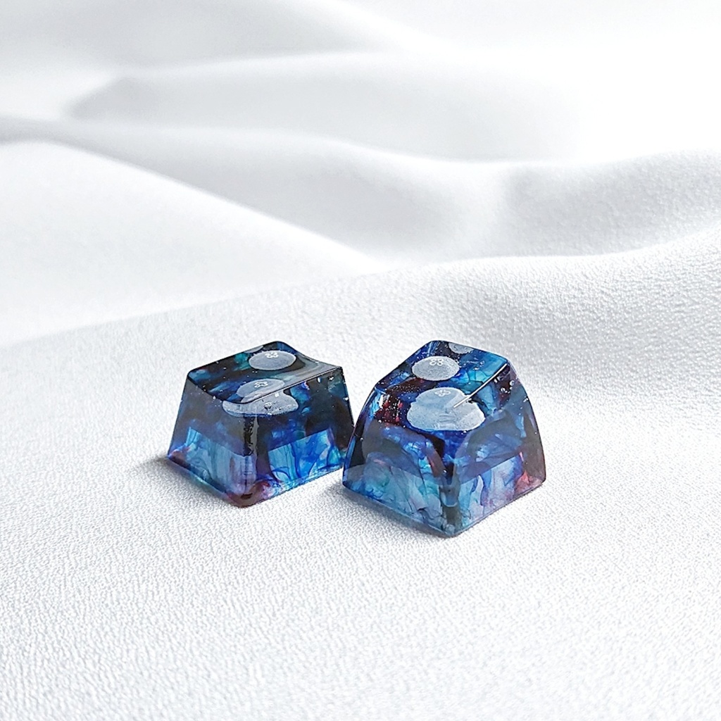 ▷ダークカラー水彩海月キーキャップ◁