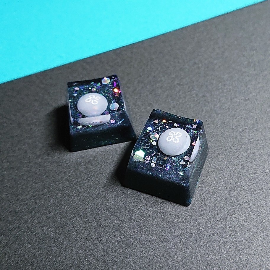 宇宙と海月キーキャップ