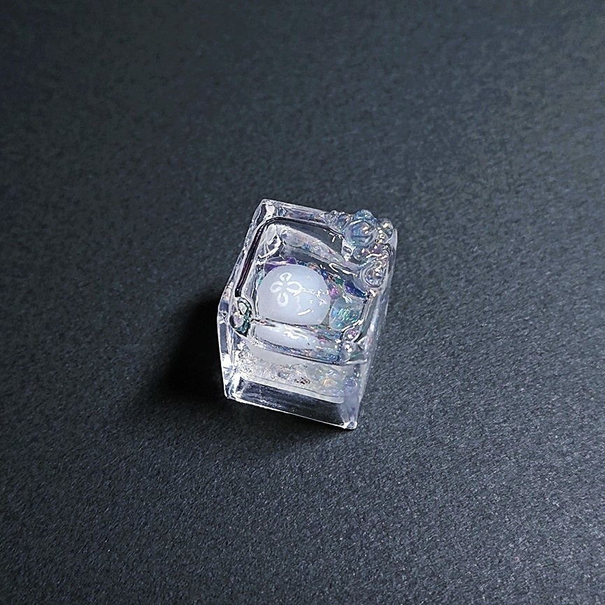 中身が動くクラゲ水槽キーキャップ